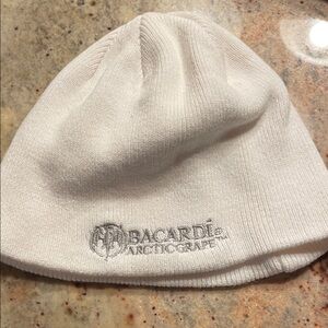 Bacardi white beanie